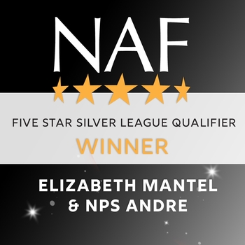 Elizabeth Mantel wins the NAF Five Star Silver League Qualifier at Field House Equestrian Centre Elizabeth Mantel wins the NAF Five Star Silver League Qualifier at Field House Equestrian Centre